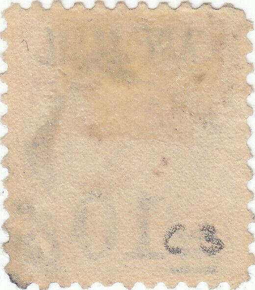 Canal Zone, Scott #C4 - 10c on 50c lilac - Used