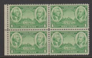 USA Sc#785 MNH Block of 4