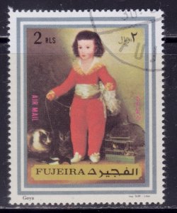 Fujeira, UAE, 1972,  Aimail, Goya Painting, 2R, used/cto,++