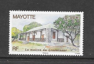 MAYOTTE  CLEARANCE#260 GOVERNOR'S HOUSE MNH