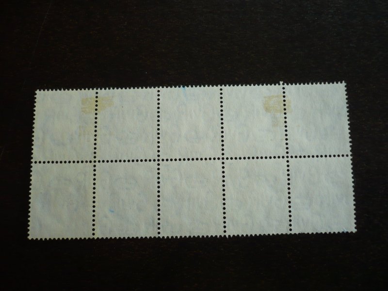 Stamps - Great Britain - Scott# 266 - Used Block of 10 Stamps