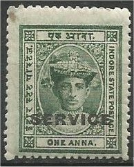 INDORE, 1904, MLH 1a,Overprinted Scott O2