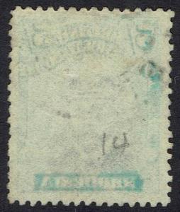 RHODESIA 1913 KGV ADMIRAL 5/- DIE III PERF 14 USED 