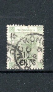 Hong Kong 1898 10c by 30c Fu Overload-