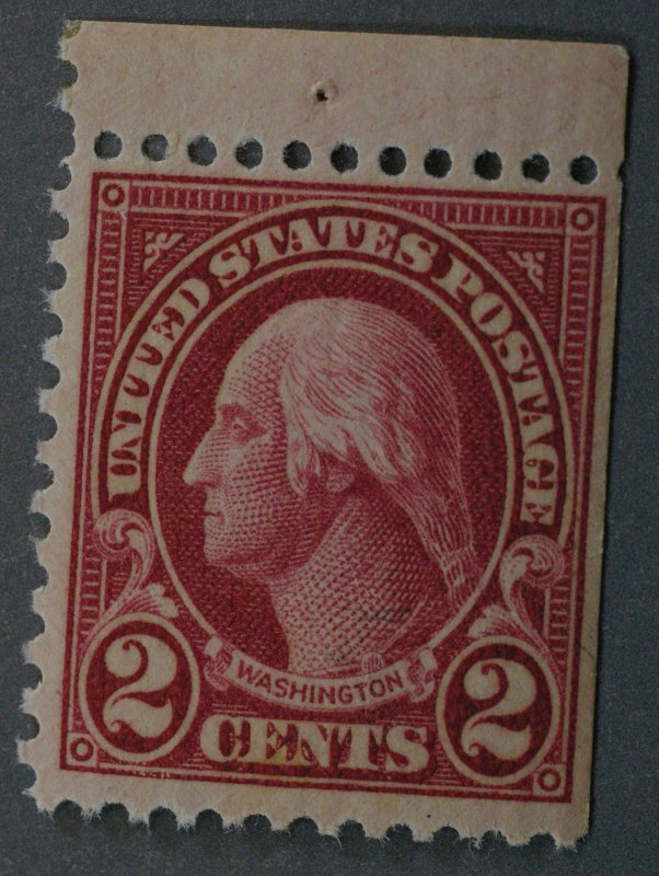 United States #634 2 Cent George Washington Single from Booklet Pane MNH