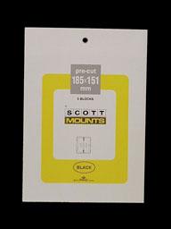 Scott Mounts Black,185/151mm  (1 lot pkg 5) (00993B)