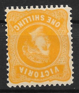 AUSTRALIA - VICTORIA SG381(w) 1901 1/= YELLOW INVERTED WMK MTD MINT (r)