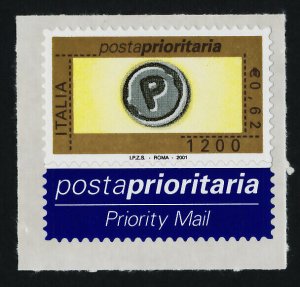 Italy 2393 + label MNH Priority Mail