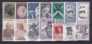 1957 - ITALY - Complete year - SC# 721-734 - MNH **