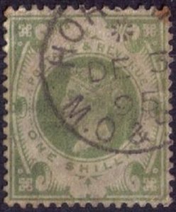 Great Britain Sc #122 Victoria1 Shilling  Used F-VF