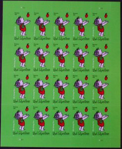 U.S.#5683 Shel Silverstein 58c Pane of 20, MNH.  P#P1111  Mini O/S Fee