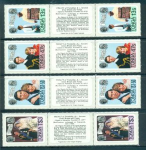 Tonga 1981 Charles & Diana Wedding P&S Gutter prs. MUH Lot45258