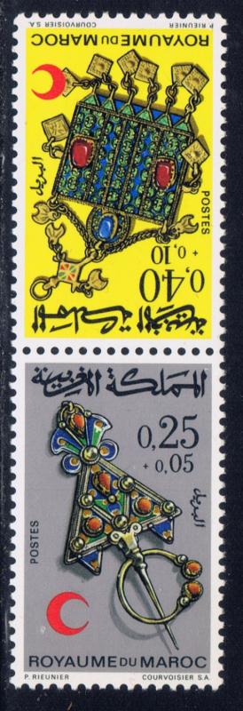 Morocco B22a NH 1971 tete-beche pair 