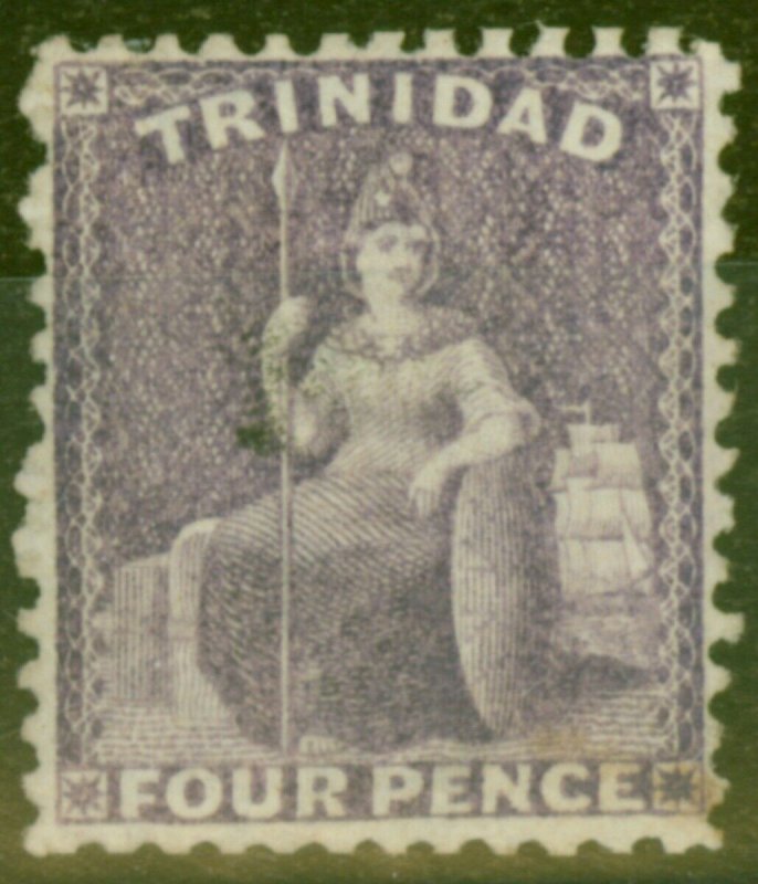 Trinidad 1863 4d Dull Lilac SG70b Fine Lightly Used