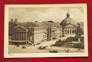WW1 WWI Imperial German Deutsche Reich postcard Germany Berlin Opera House 1923