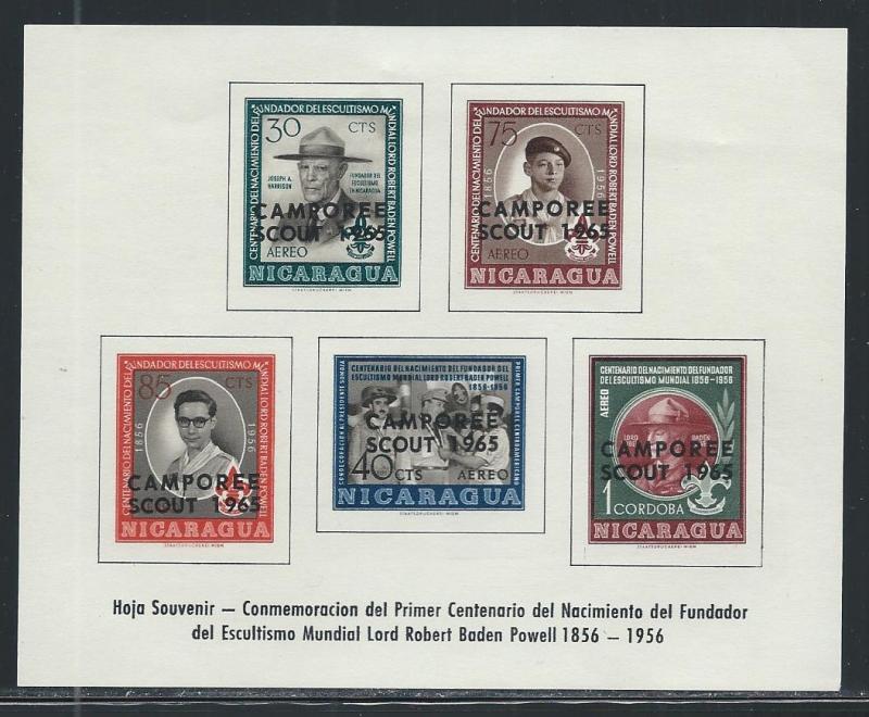 NICARAGUA SC# C386a OVPT.  VF MNH 1965