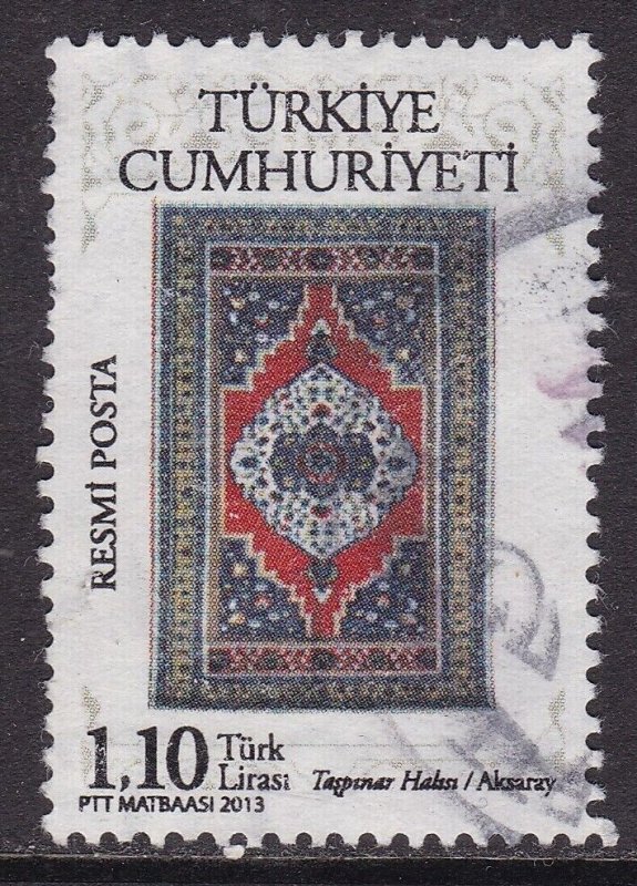 Turkey 2013 Turkish Carpets 1ytl.10 Fine Used Mi TR D310 VGC