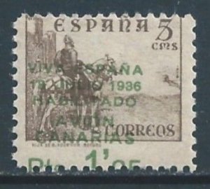 Spain #9LC10 NH 5c El Cid Issue Surcharged