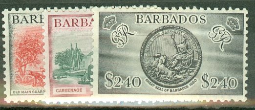 BH: Barbados 216-227 mint CV $73.15; scan shows only a few