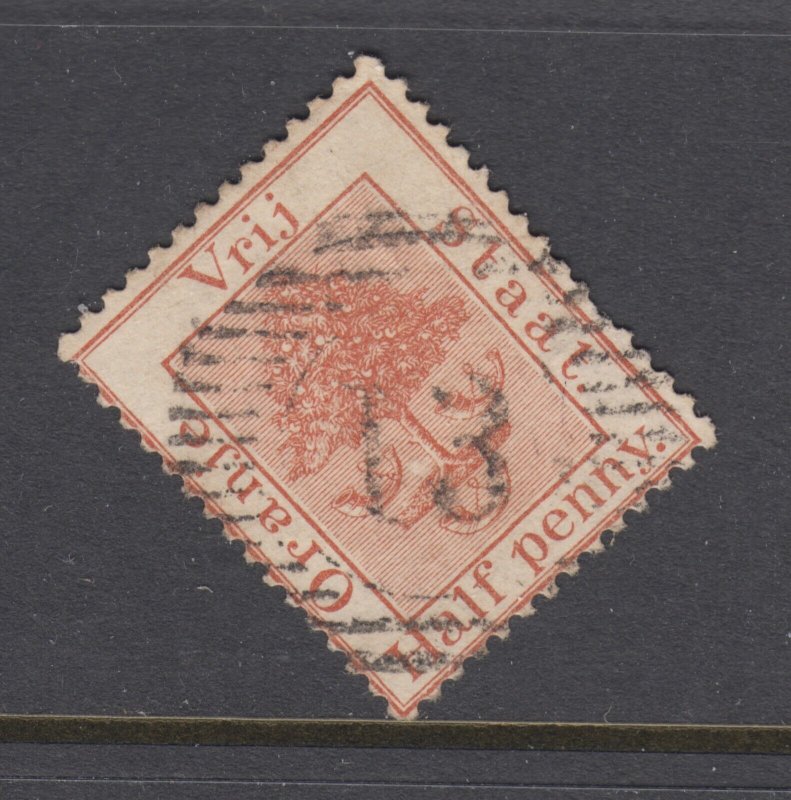 Orange Free State SG 48 used. 1883 ½p chestnut, Numeral 13 cancel, F-VF