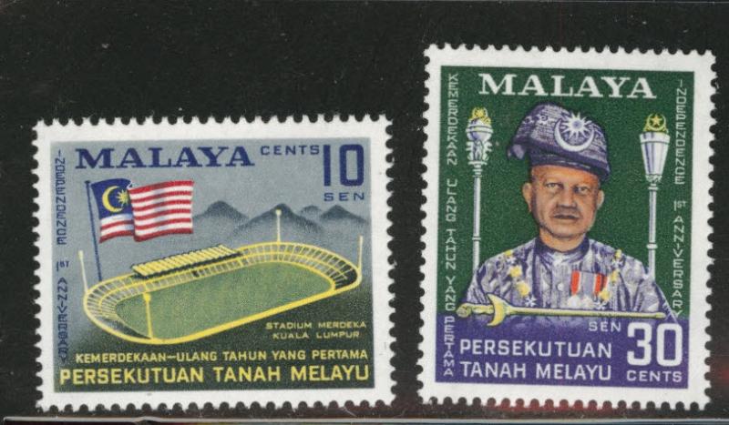 Federation of Malaya Scott 87-88 MNH**