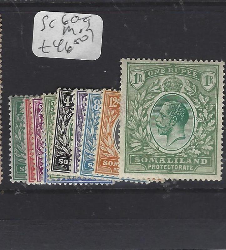 SOMALILAND  (PP1210B)  KGV  TO 1R   SG 60-9    MOG