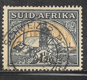 South Africa 51b: 1.5d Gold Mine, used, F-VF