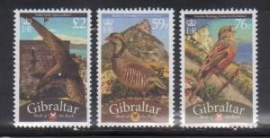 Gibraltar 1244-46 Birds Mint NH