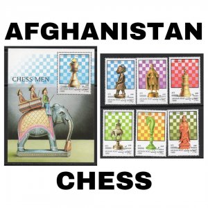 Thematic Stamps - Afghanistan - Chess - Choose from dropdown menu