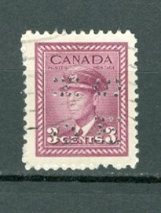 CANADA 1942 OHMS PERFIN #O252  USED
