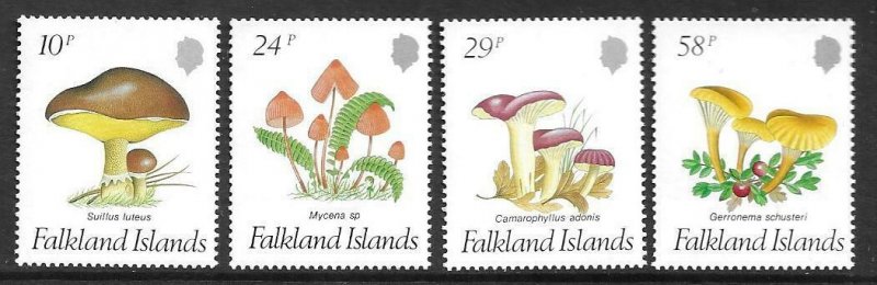 1987  FALKLAND ISLANDS  -  SG.  547 / 550  -  FUNGI   -  MNH