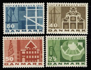 Denmark Scott 432-435 Mint never hinged.