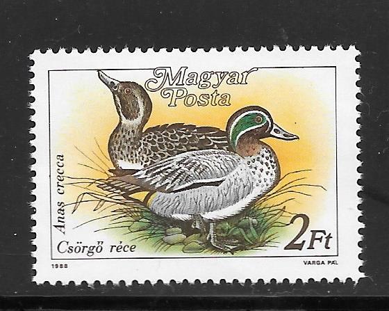 Hungary  #3136 MNH Crecca Ducks Single