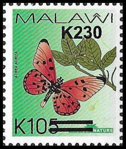 Malawi Butterfly provisional  revalued inverted error