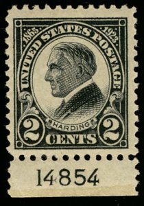 US US #610 SCV $47.50 XF-SUPERB mint never hinged, super nice margins all aro...