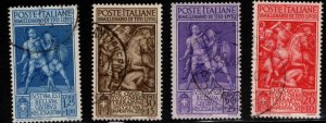 Italy Scott B43-B46 Used Roman History  semi-postal stamp set
