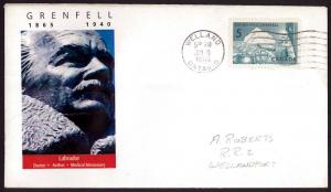 Canada 1965 Grenfell, Labrador 4 different FDCs