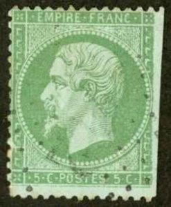 France Sc# 23 Used (a) 1862-1871 5c Emperor Napoleon III