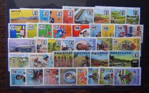 Swaziland 1970 1976 sets Jubilee Tourism University Resources Games UPU etc MNH