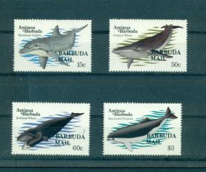 Barbuda- Sc# 582-5. 1983 Sea Mammals. MNH $40.25.