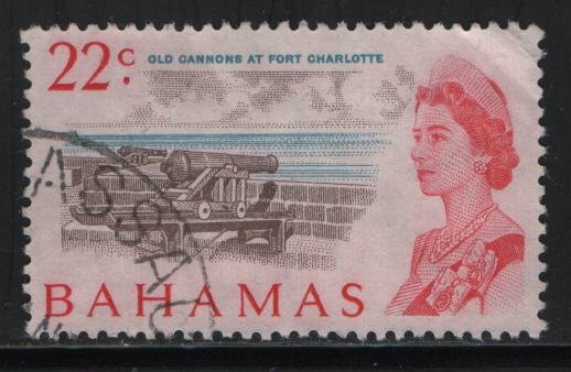 BAHAMAS, 262, USED, 1967, Old cannons at fort Charlotte