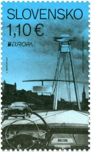 SLOVAKIA / 2018, EUROPA CEPT 2018 (Bridge in Bratislava), MNH 