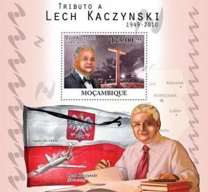 Mozambique 2010 MNH - Tribute to Lech Kaczynski (1949-2010). Sc 2116, YT 320