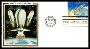 US 1912-1918 Space Colorano Set of Eight U/A FDC