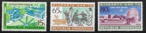 Indonesia 800-02   1971  set 3  FVF mint nh