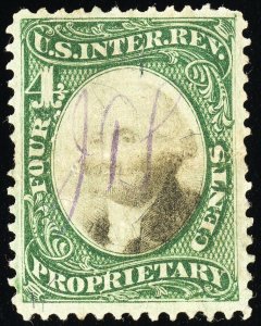 US Stamps # RB4a Revenue Used XF