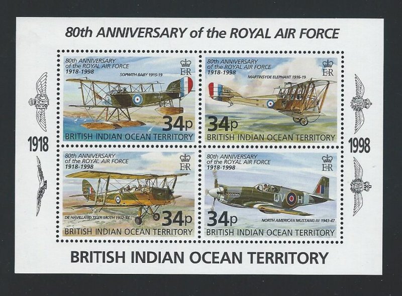 British Indian Ocean Territory souvenir sheet  mnh sc 202