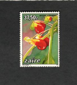 1984 Zaire SC #1152 IMPATIENTS FLOWERS Θ used stamp