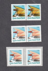 Pair 15c Tail Fin US 2908, US 2909, US 2910 Lot (3) MNH F-VF