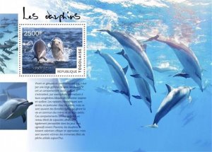 Togo - 2014 Dolphins on Stamps - Stamp Souvenir Sheet - 20H-1054